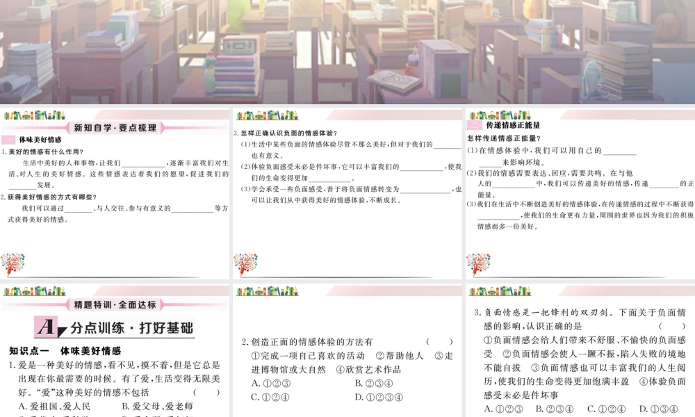 初中道法七年级下册课件-第2课时 在品味情感中成长.ppt