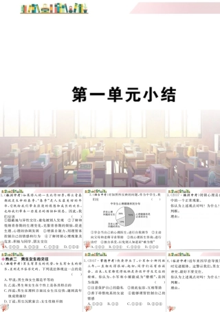 初中道法七年级下册课件-第一单元小结.ppt