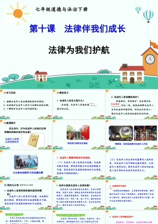 初中道法七年级下册课件-法律为我们护航.ppt