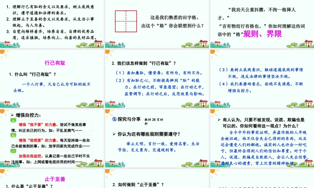 初中道法七年级下册课件-青春有格.ppt