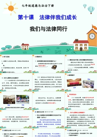 初中道法七年级下册课件-我们与法律同行.ppt