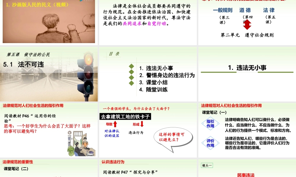 道德与法治八上课件-5.1 法不可违.ppt