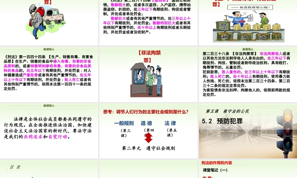 道德与法治八上课件-5.2 预防犯罪.ppt