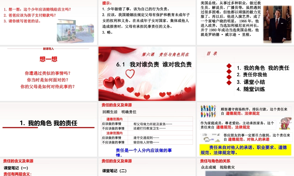 道德与法治八上课件-6.1 我对谁负责 谁对我负责.ppt