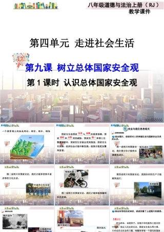 道德与法治八上课件-第1课时 认识总体国家安全观.ppt