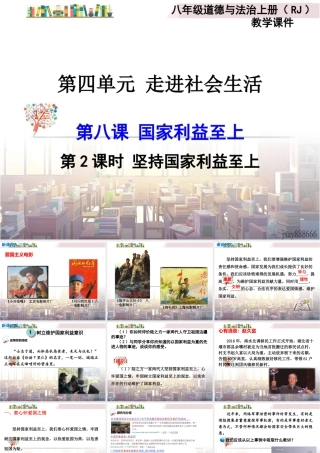 道德与法治八上课件-第2课时 坚持国家利益至上.ppt