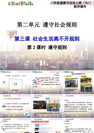 道德与法治八上课件-第2课时 遵守规则.ppt