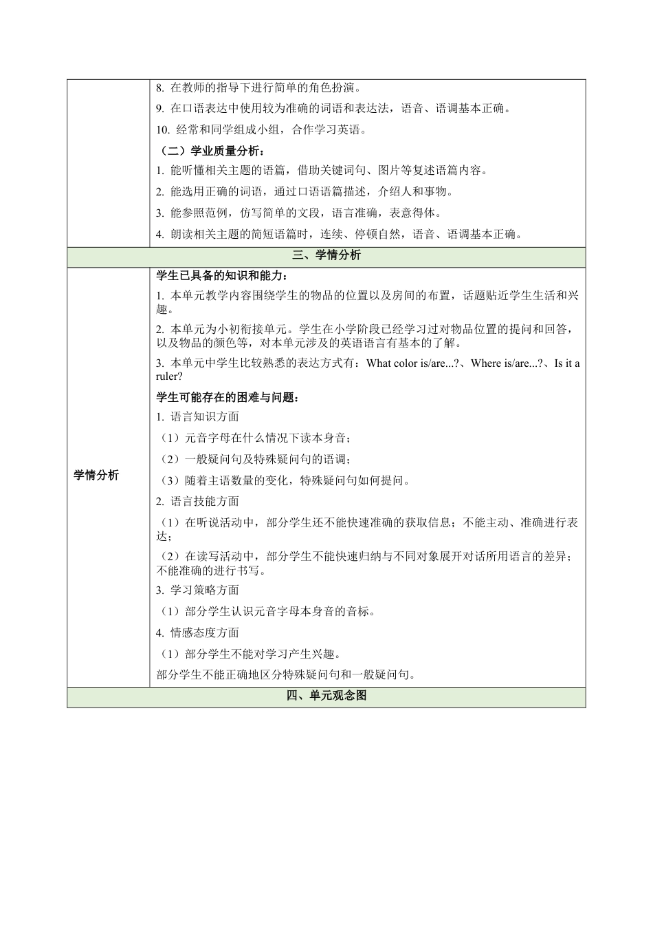 StarterUnit2KeepTidy大单元教学设计大单元教学-七年级英语上册同步备课系列人教版2024.docx_第2页