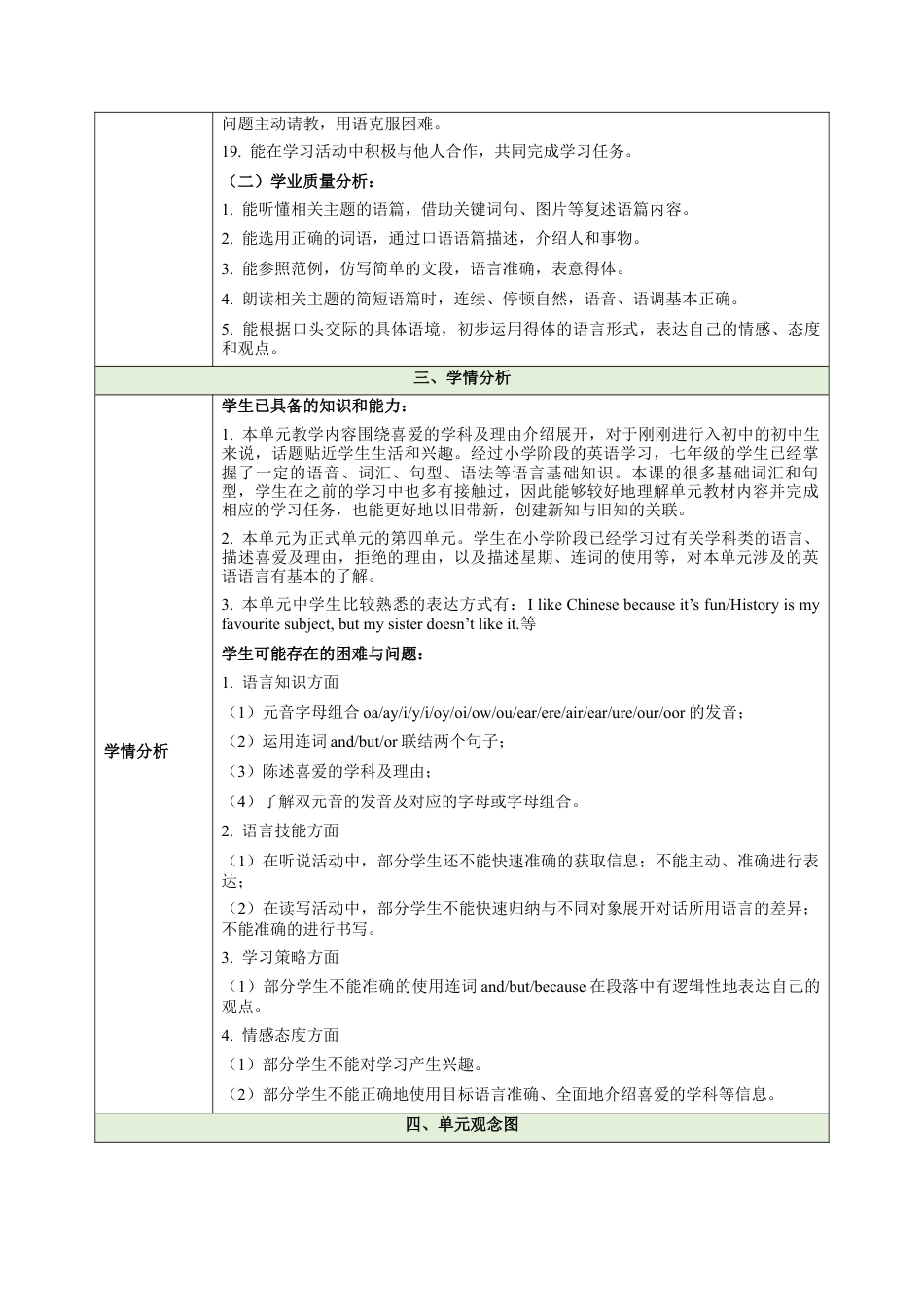 Unit4MyFavouriteSubject大单元教学设计大单元教学-七年级英语上册同步备课系列人教版2024.docx_第3页