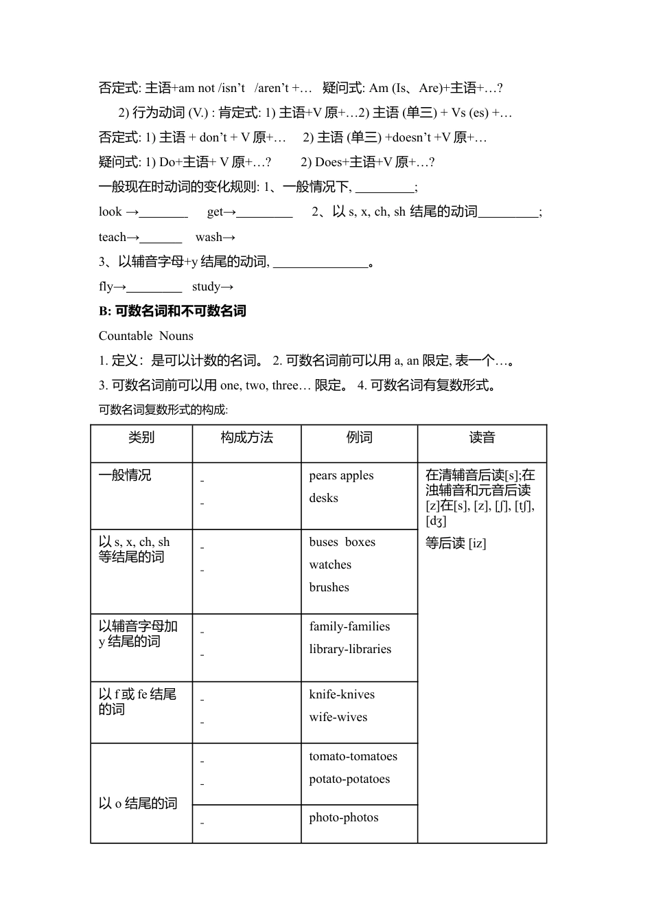 Unit6 Do you like bananas 单元复习 (学案)-人教版英语七年级上册.doc_第3页
