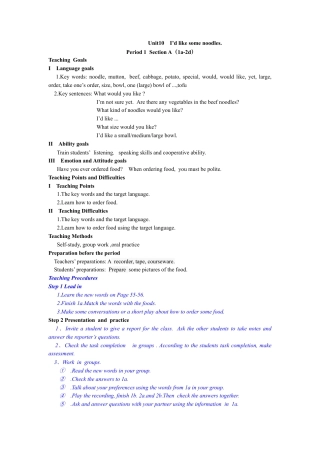 Unit10+I`d+like+some+noodles.(5课时教案）-年人教版七下.docx