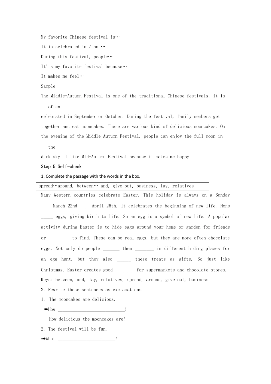 九年级英语全册 Unit 2 I think that mooncakes are delicious！（第5课时）教案 （新版）人教新目标版.doc_第3页