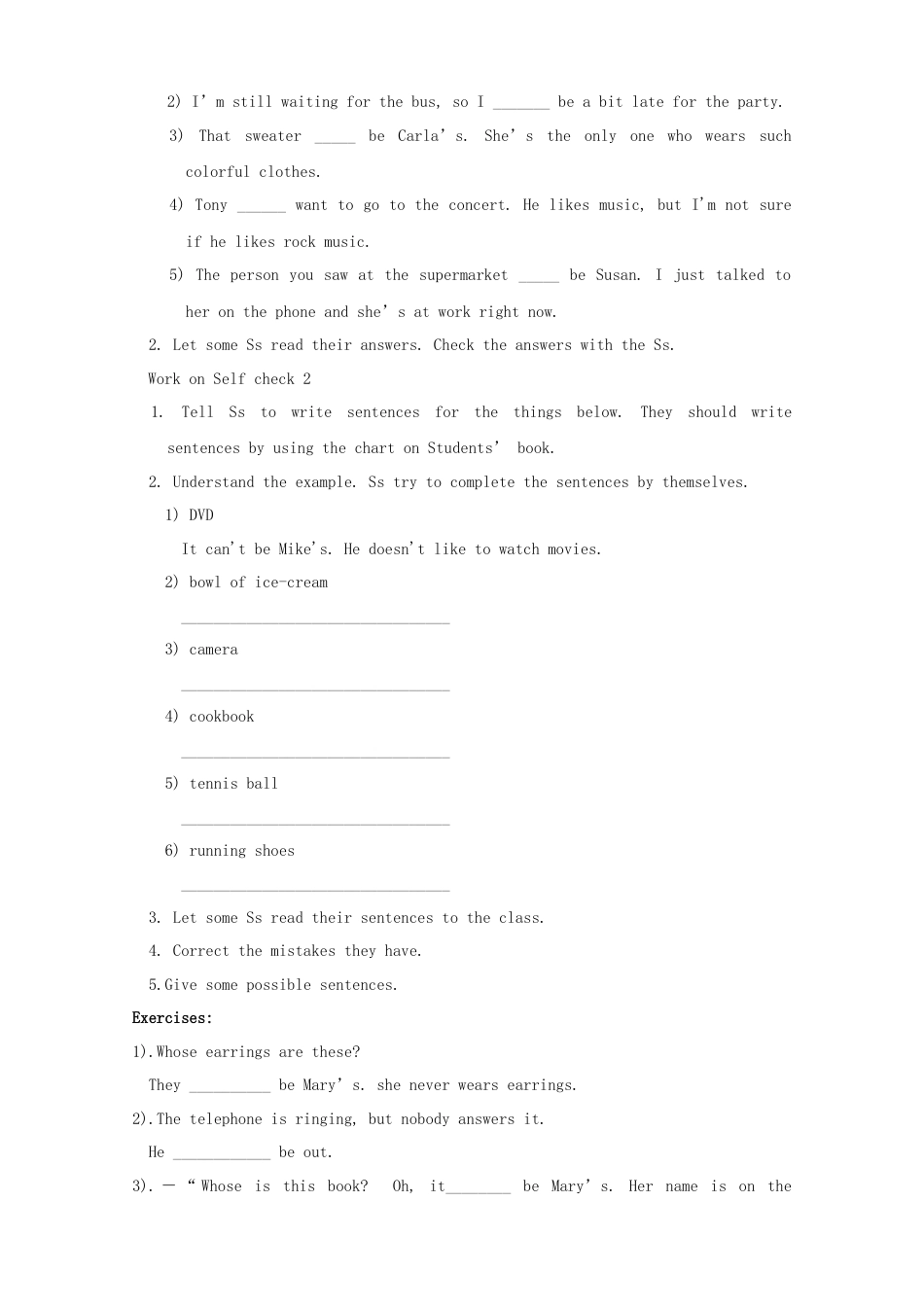 九年级英语全册 Unit 8 It must belong to Carla（第5课时）教案 （新版）人教新目标版.doc_第3页