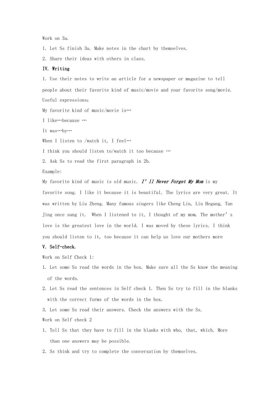 九年级英语全册 Unit 9 I like music that I can dance to（第5课时）教案 （新版）人教新目标版.doc_第2页