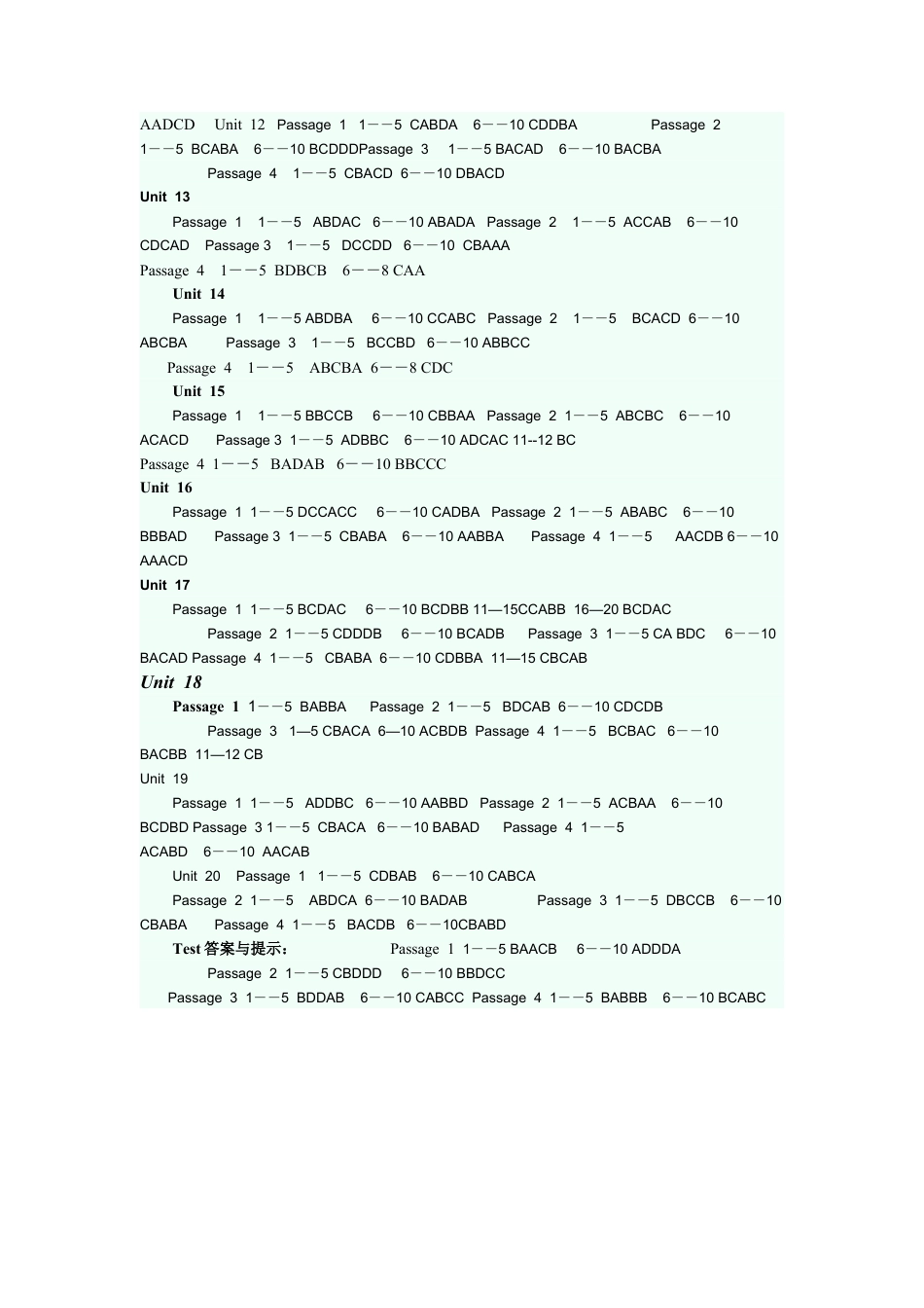 七年级英语新目标上完型填空专项练习题答案与提示.doc_第2页