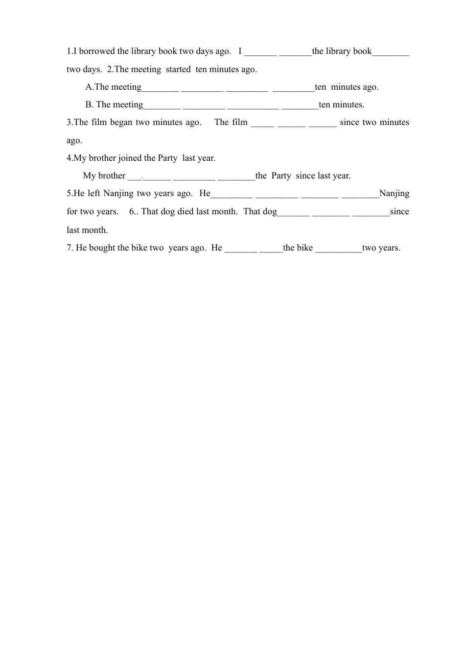 人教版八年级英语下册复习学案：Unit 10 I’ve had this bike for three years..doc_第3页