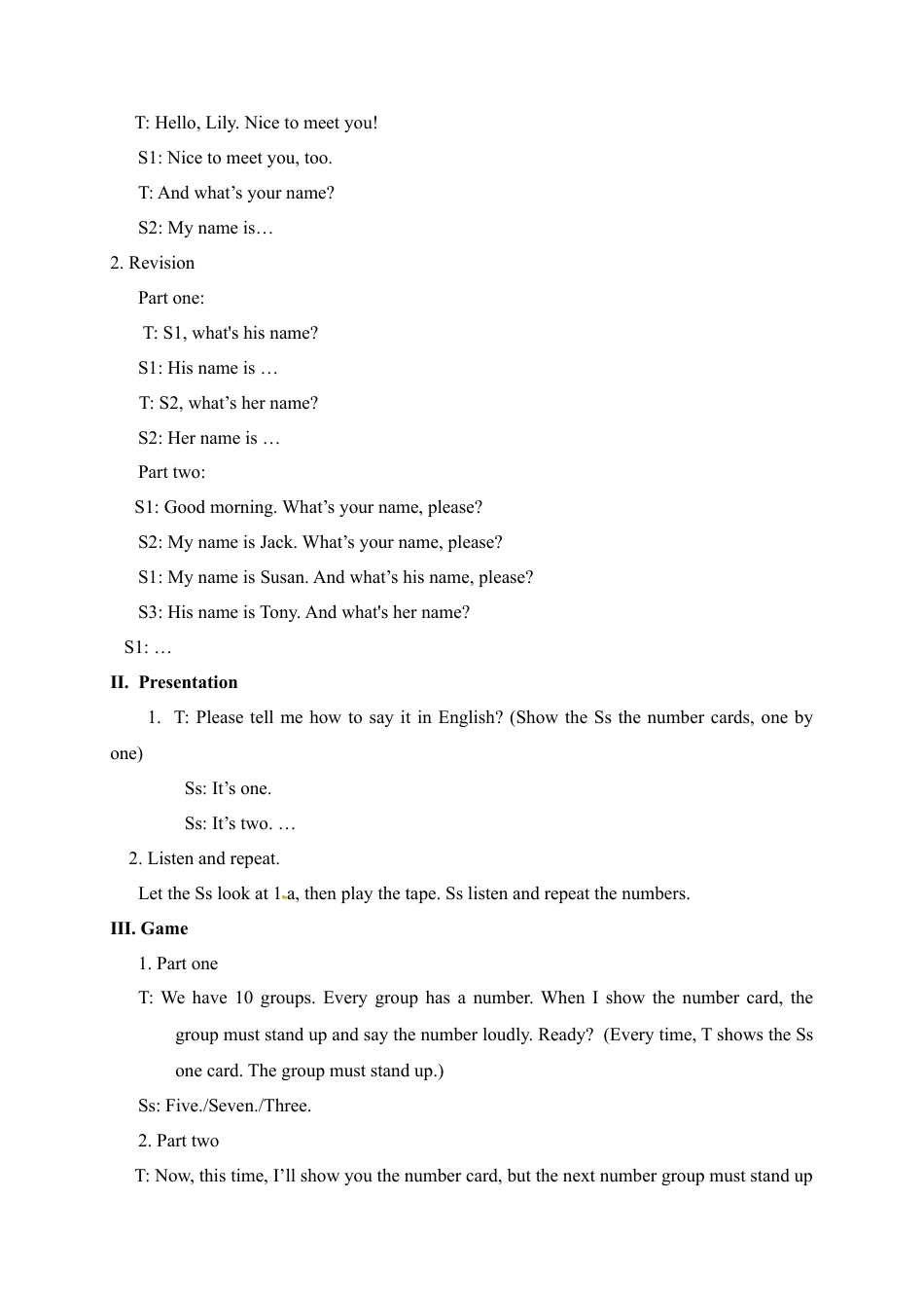 人教版七年级上册英语教案：Unit 1 My name's Gina. Section B1.doc_第2页