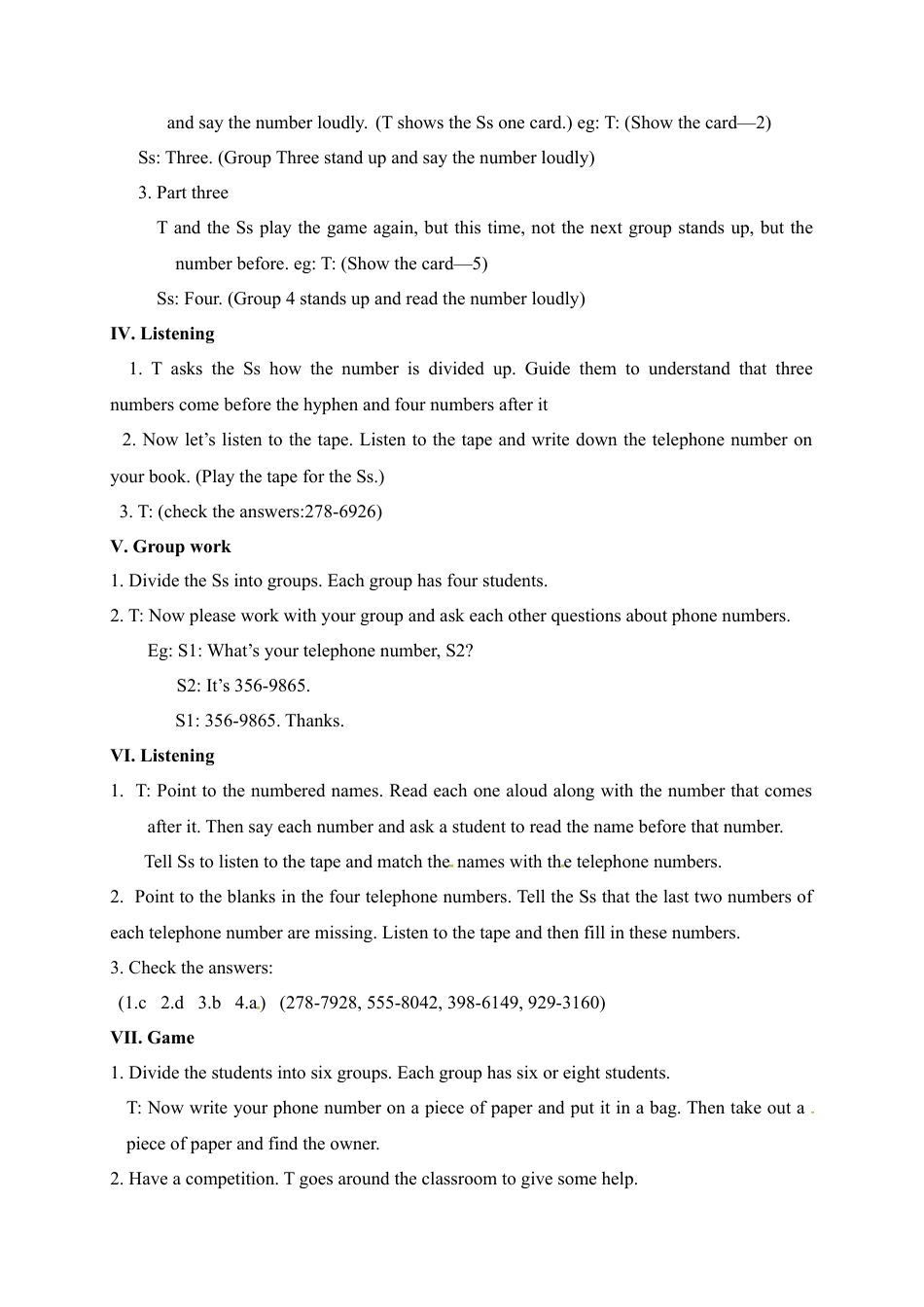 人教版七年级上册英语教案：Unit 1 My name's Gina. Section B1.doc_第3页