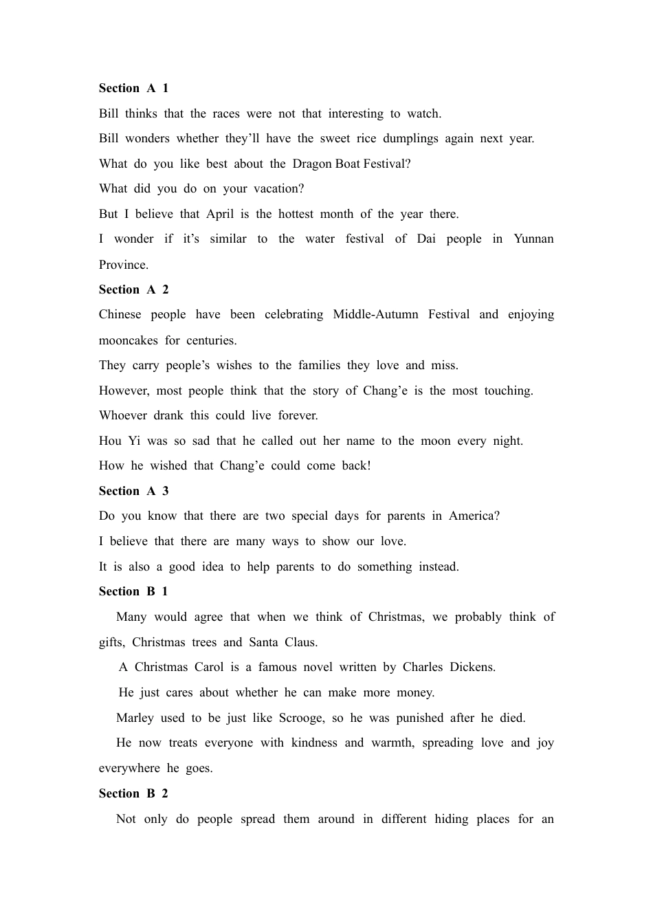 人教初中九年级英语全册-Unit 2 I think that mooncakes are delicious! 教案.doc_第2页