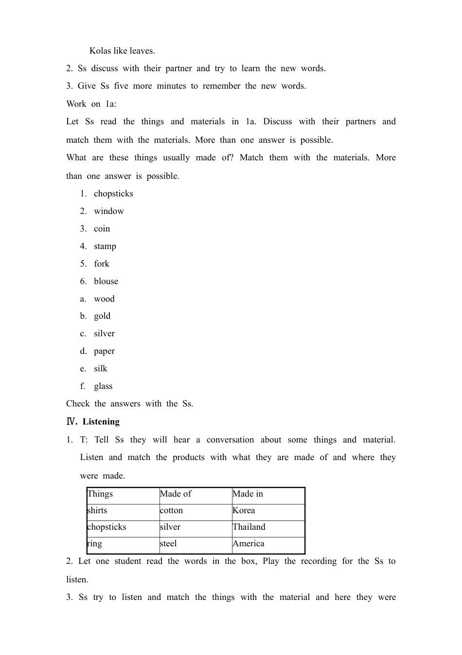 人教初中九年级英语全册-Unit 5 What are the shirts made of 教案.doc_第3页