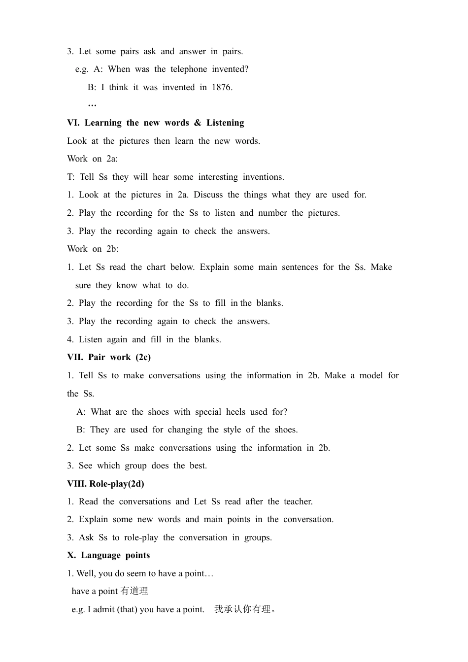 人教初中九年级英语全册-Unit 6 When was it invented 教案.doc_第3页