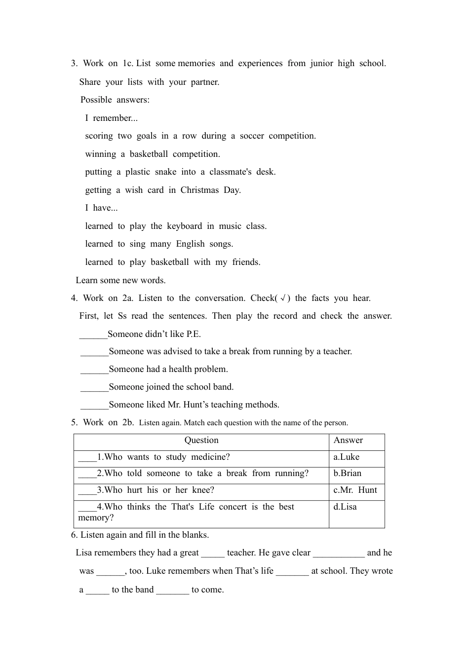 人教初中九年级英语全册-Unit 14 I remember meeting all of you in Grade 7. 教案.doc_第3页