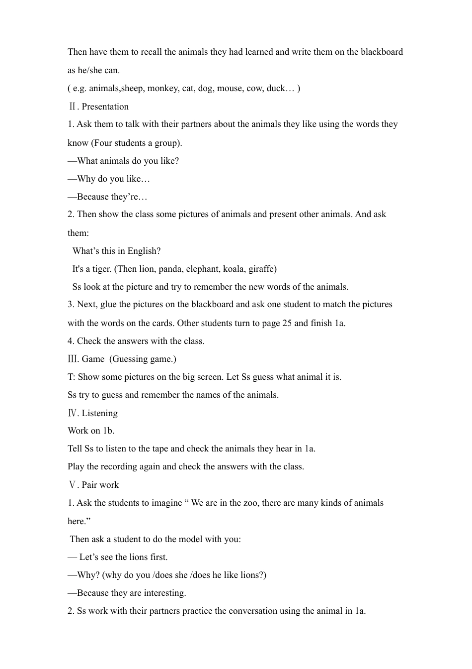 人教初中英语七年级下教案-Unit 5.doc_第2页