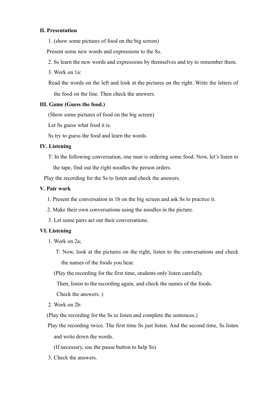 人教初中英语七年级下教案-Unit 10.doc_第2页