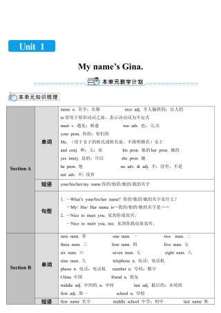 人教英语七年级上Unit 1 第1课时.doc