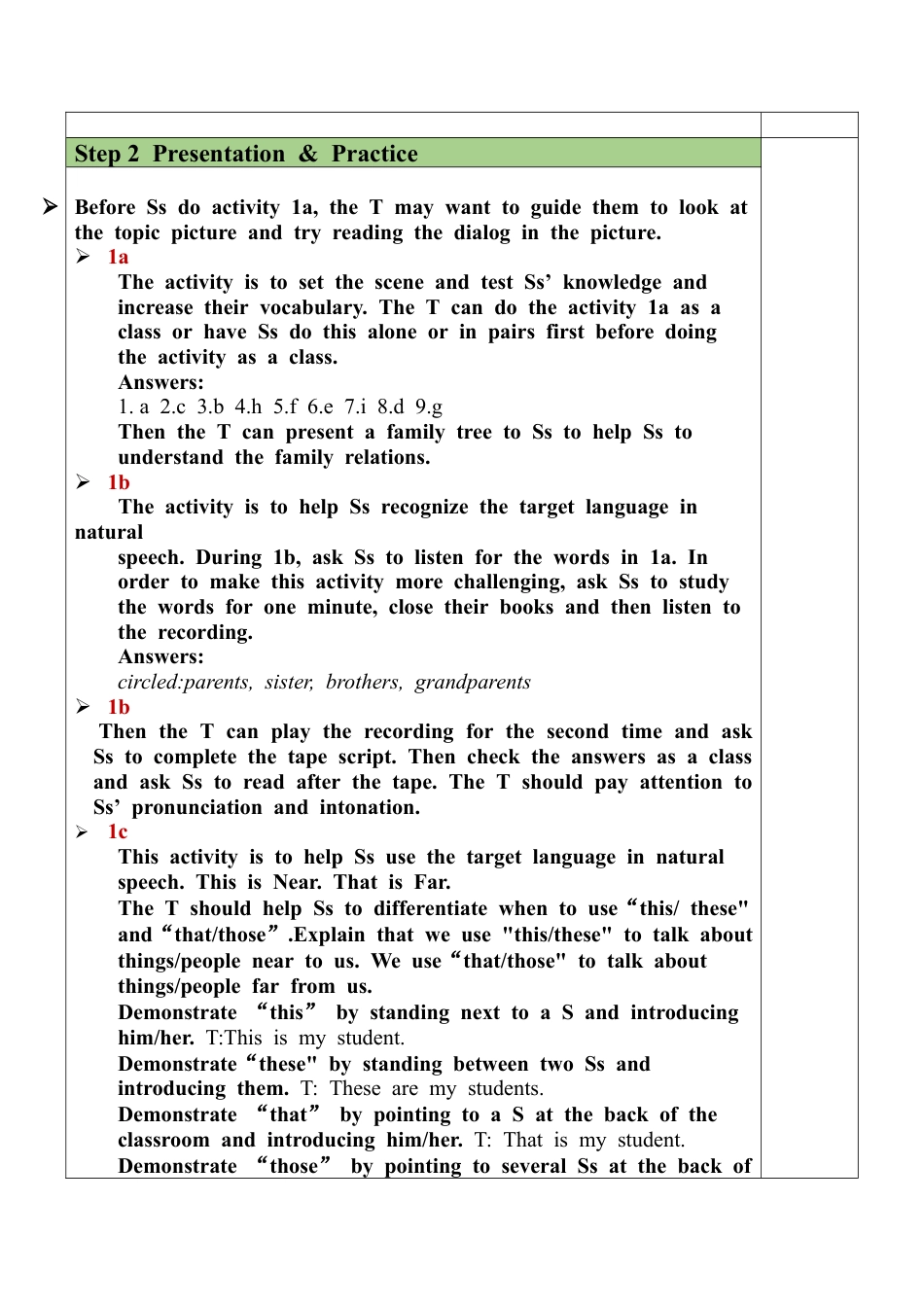 人教英语七年级上Unit 2 Section A（1a-2d）教案.docx_第2页