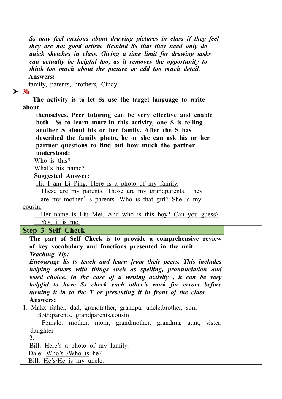 人教英语七年级上Unit 2 Section B（3a-Self Check）教案 .docx_第2页