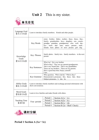 人教英语七年级上Unit 2 教案.docx