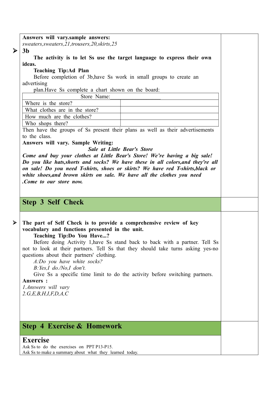 人教英语七年级上Unit 7 Section B（3a-Self Check）教案.docx_第2页