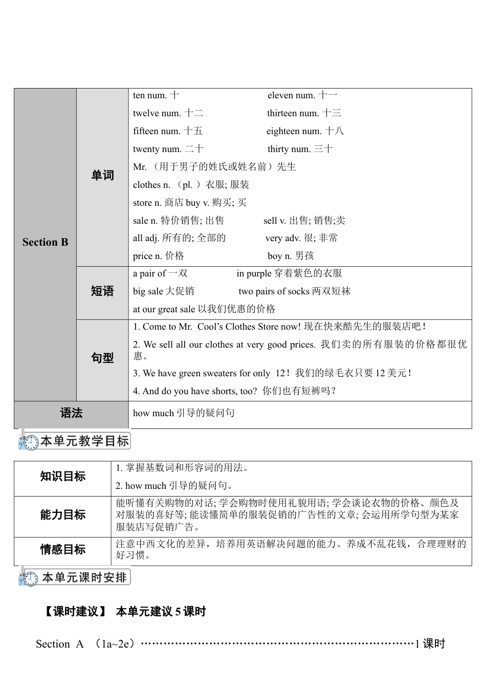 人教英语七年级上Unit 7 第1课时.doc_第2页