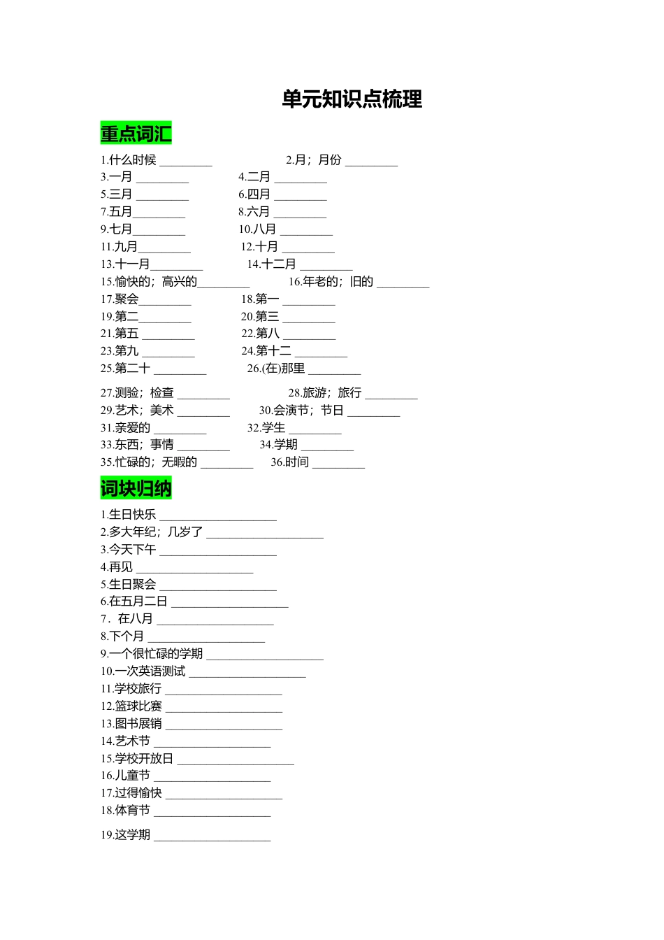 人教英语七年级上Unit 8复习课件学生版.doc_第1页