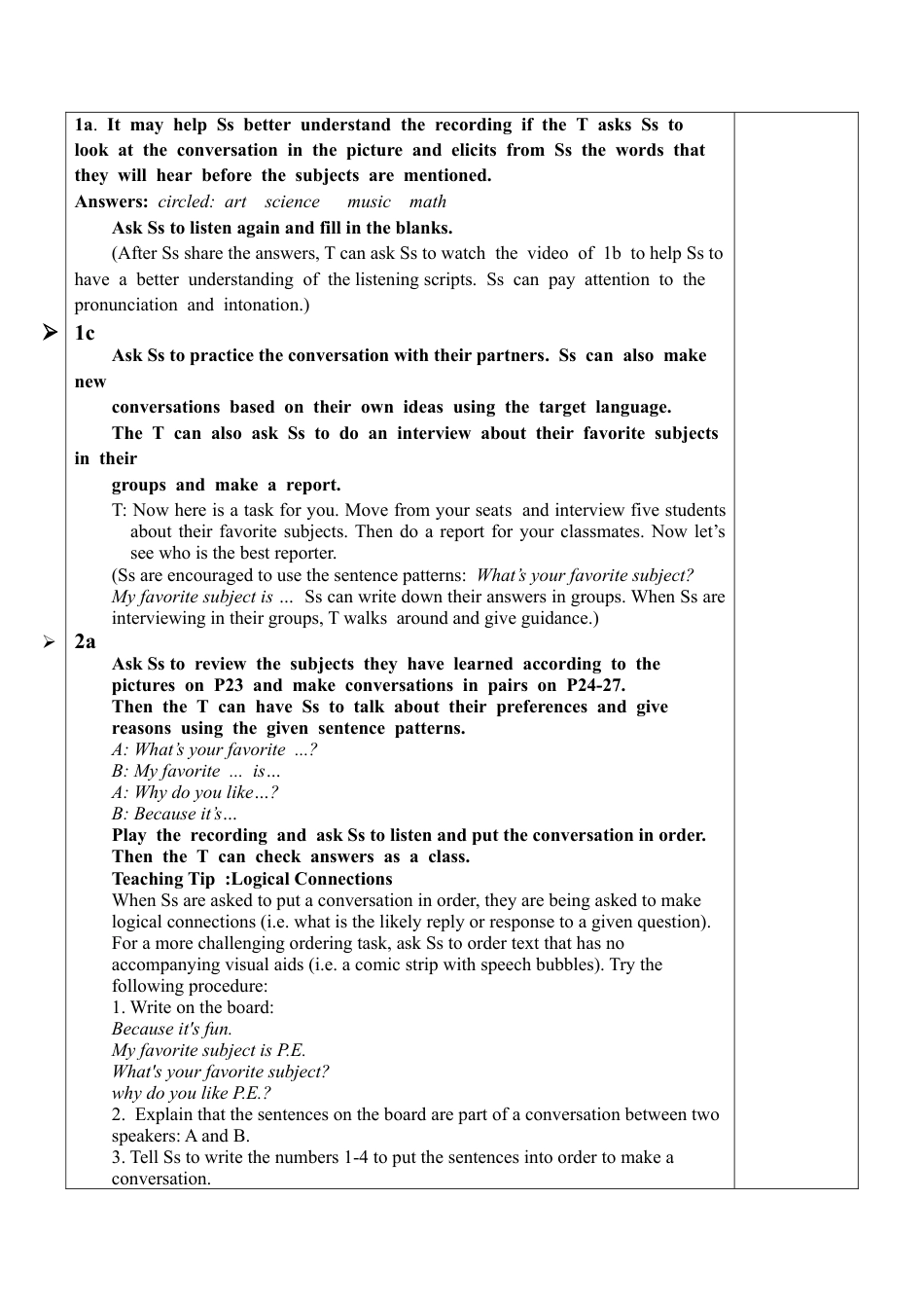 人教英语七年级上Unit 9 Section A（1a-2d）教案.docx_第3页