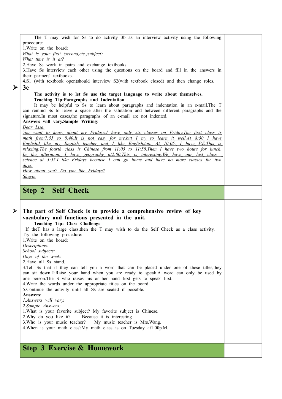 人教英语七年级上Unit 9 Section B（3a-Self Check）教案.docx_第2页