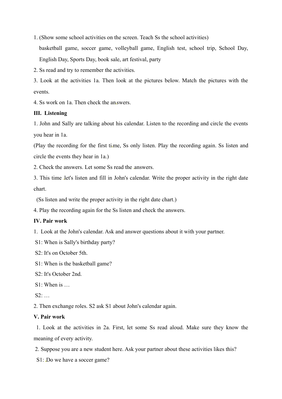 人教英语七年级上教案：Unit 8 When is your birthday Section B1.doc_第2页