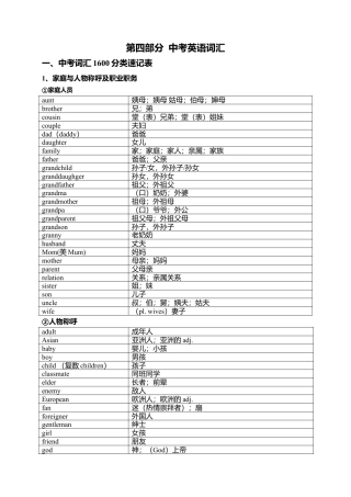 中考英语1600按话题分类速记.doc