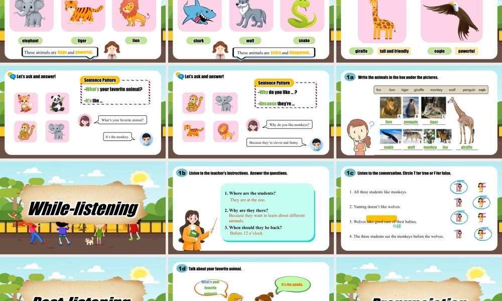 人教版初中英语七下-Unit 1 Section A（1a-Pronunciation）（同步课件）.pptx