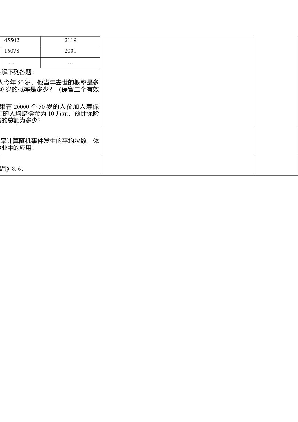 8.6  收取多少保险费才合理-苏科版初中数学.doc_第2页