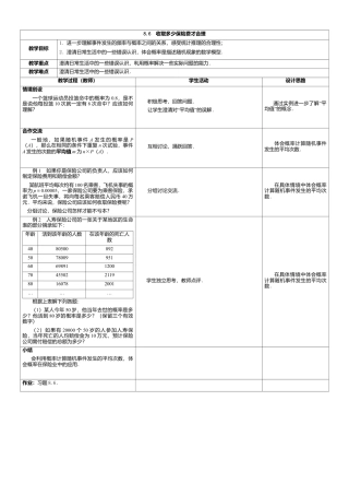 24 《收取多少保险费才合理》参考教案1-苏科版初中数学.doc