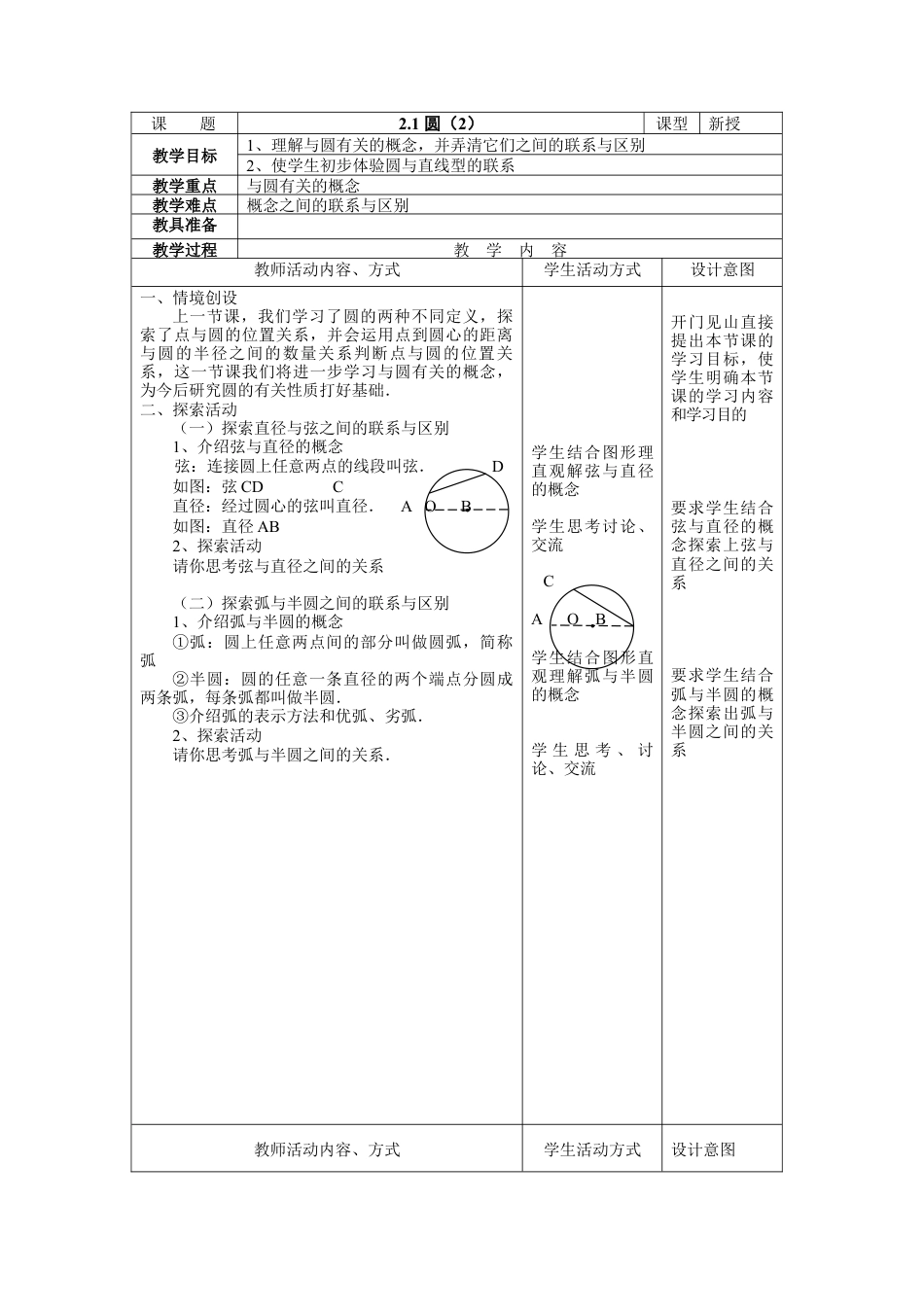 《圆（2）》参考教案-苏科版初中数学.doc_第1页