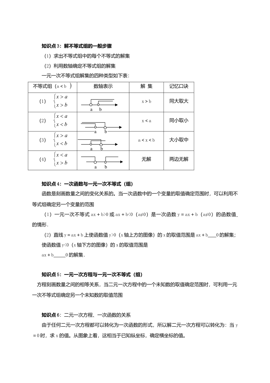 八年级数学下册课后补习班辅导一元一次不等式组三个“一次”讲学案苏科版.doc_第2页