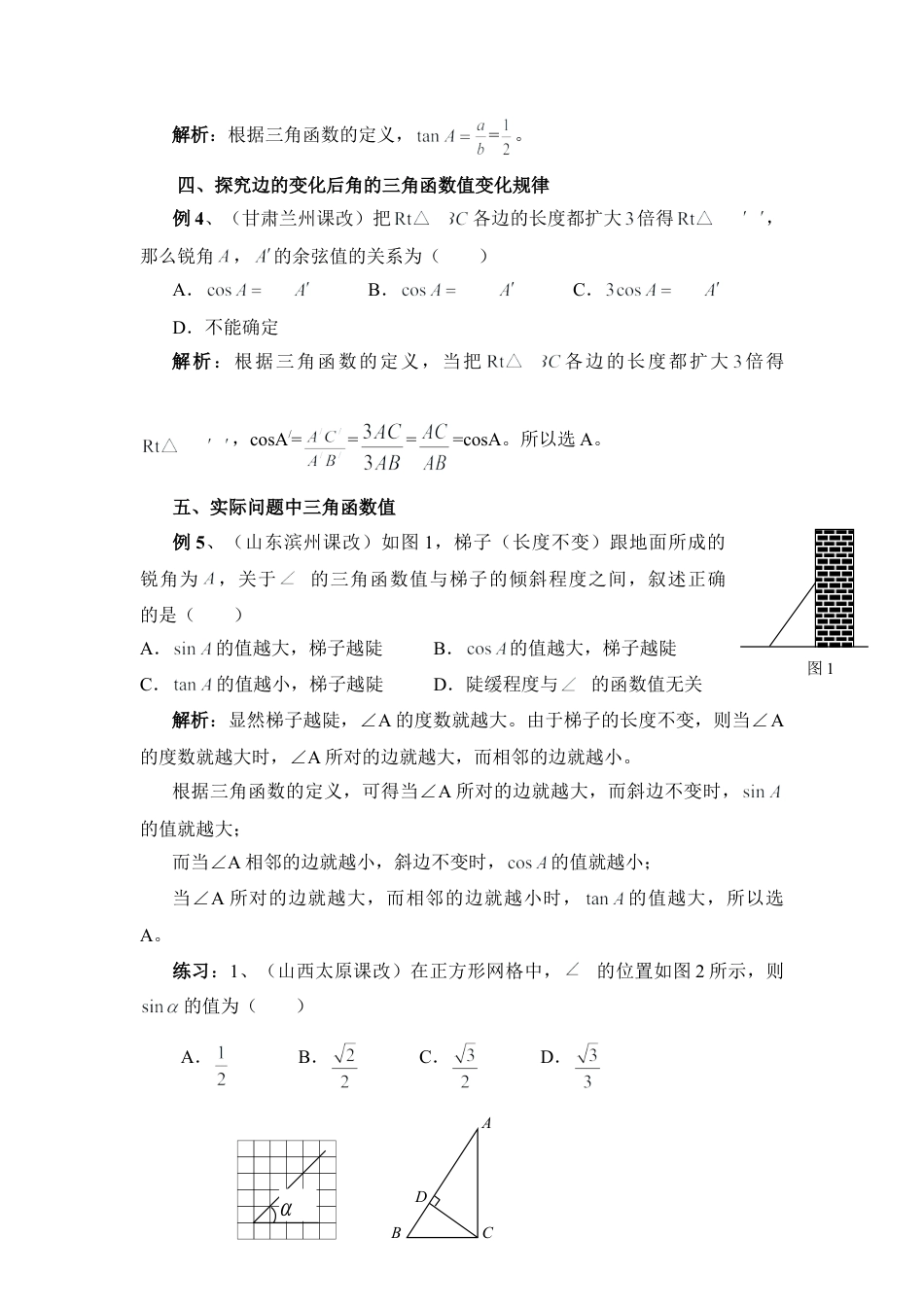 考查锐角三角函数定义新视点-苏科版初中数学.doc_第2页