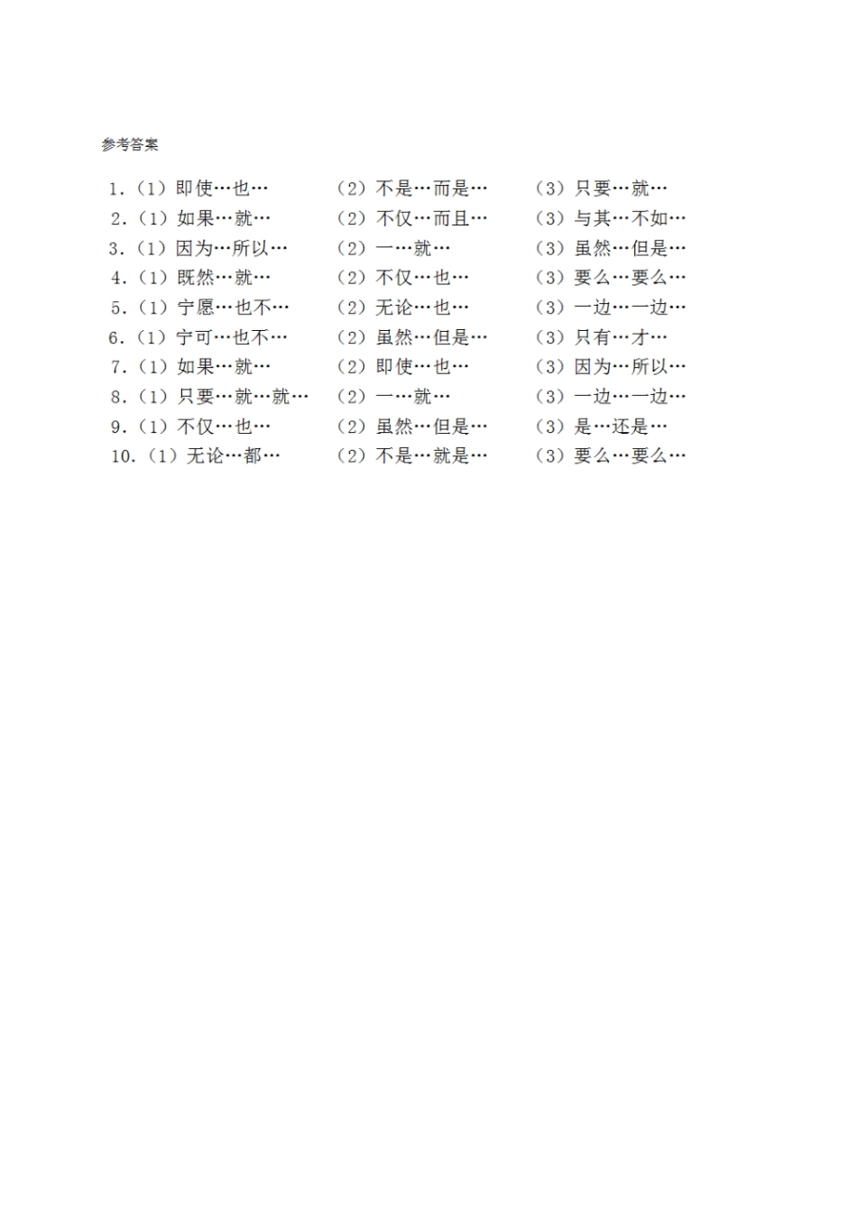 语文二年级上册语文：必考关联词语填空.pdf_第3页