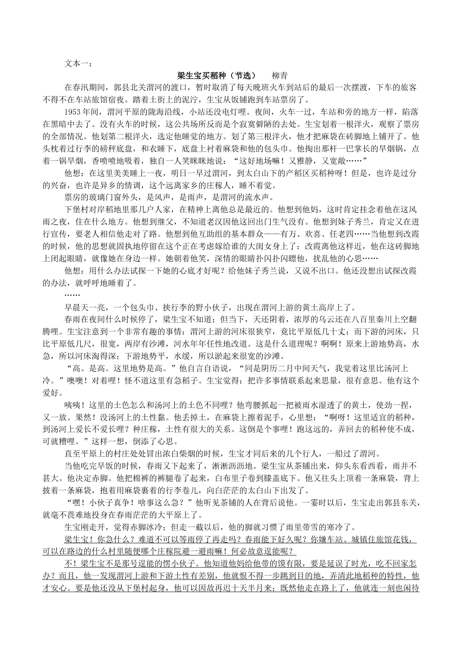 四川省字节精准教育联盟2026届高三上学期第一次诊断性考试模拟语文试卷（含答案）.docx_第3页