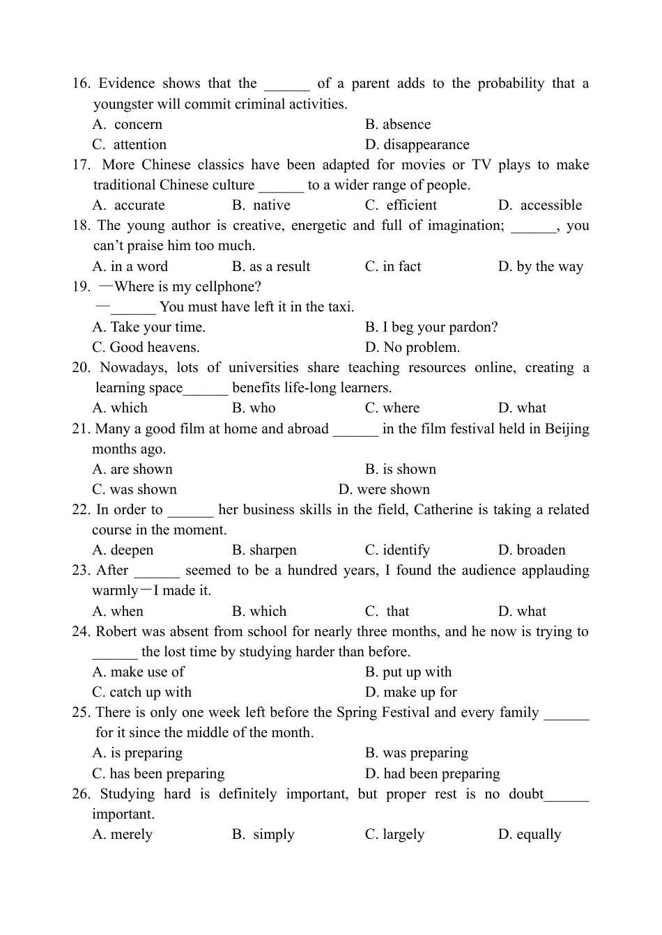 天津市五区县重点校2024-2025学年高三上学期1月期末英语.docx_第3页