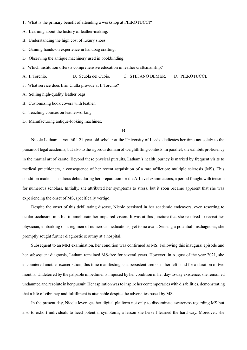 2025届广东省联考高三上学期10月第一次模拟（一模）英语试题.docx_第2页