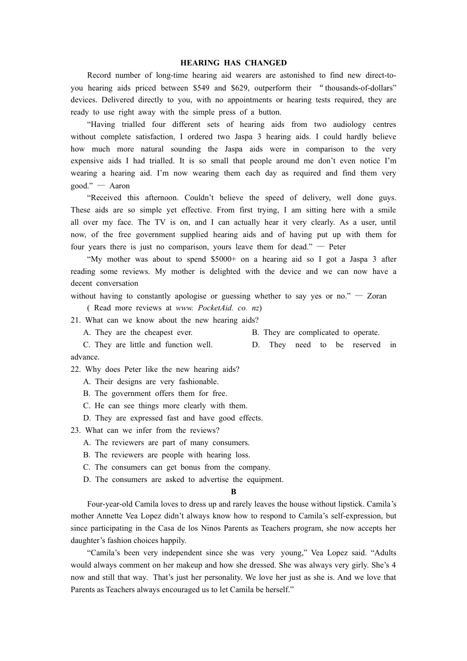 山东省临沂市2025年普通高等学校招生全国统一考试（模拟）（临沂一模）英语+答案.docx_第3页